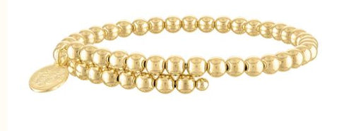 Gold Filled 6MM Bead Wrap Bangle