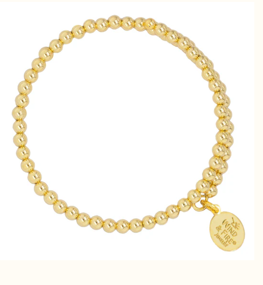 Gold Filled 4MM Bead Wrap Bangle