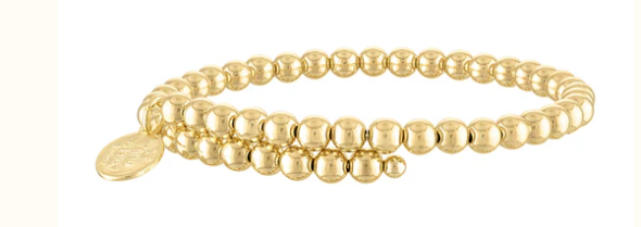 5MM Gold Filled Bead Wrap Bangle