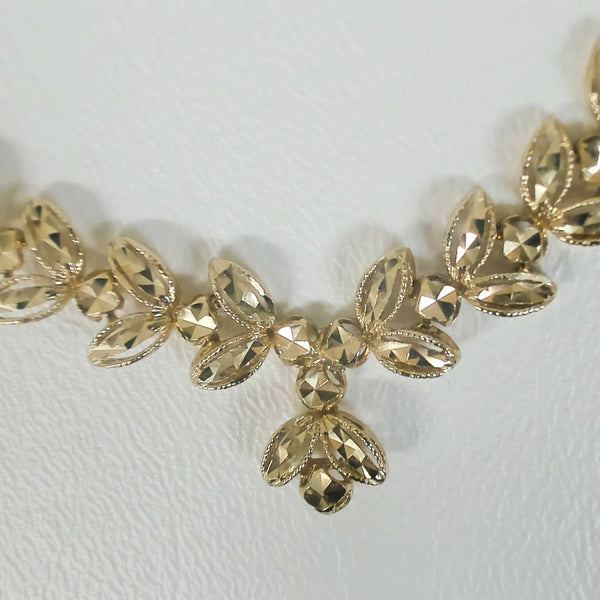 17" 14K Diamond-Cut Fashion Necklace