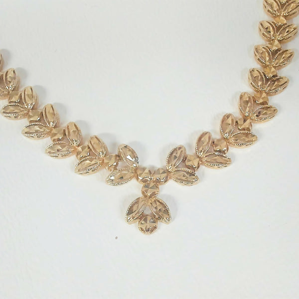 17" 14K Diamond-Cut Fashion Necklace