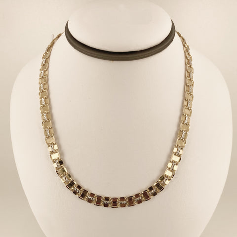 17.75" 14K Diamond-Cut Fashion Necklace