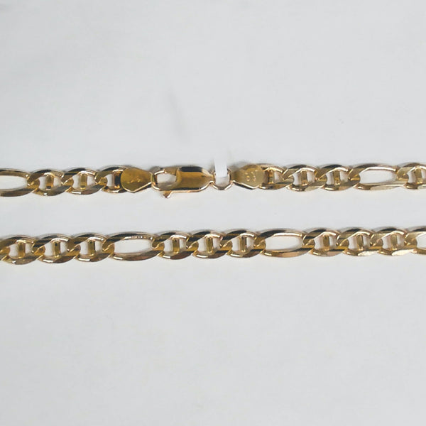 21" 14KYG Figaro Chain