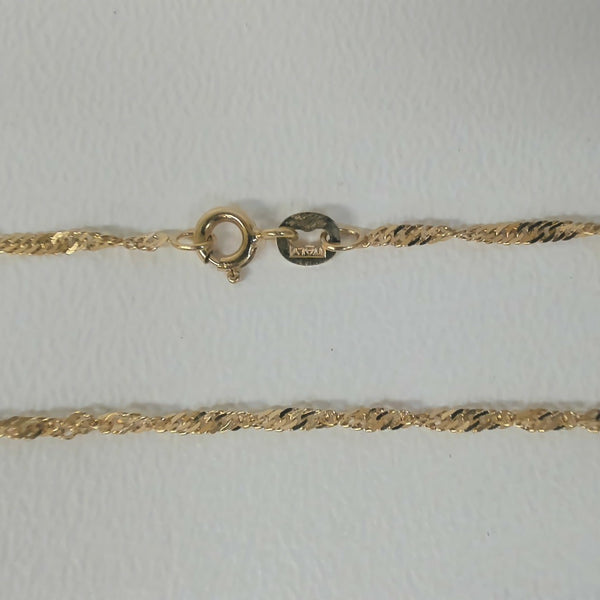 16" 14K Singapore Chain