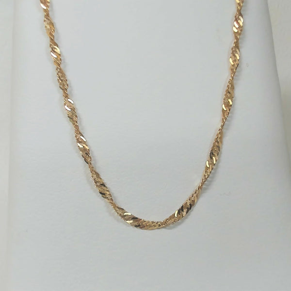 16" 14K Singapore Chain