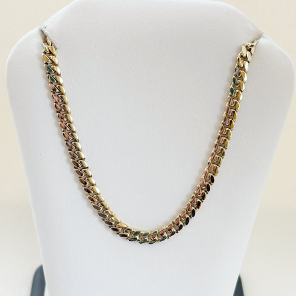 18" 10K 4MM Miami Link Chain