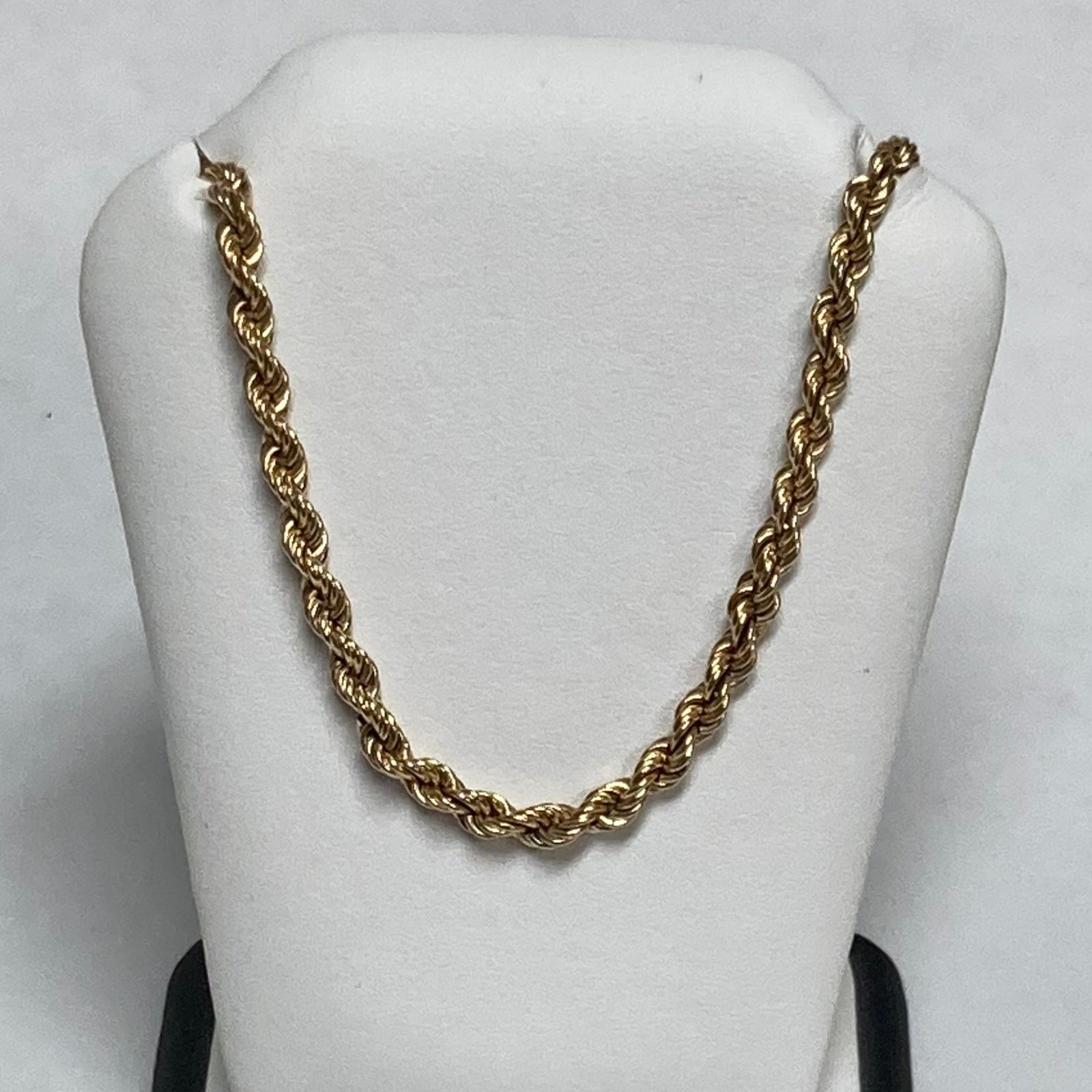 16.5" 14KYG 9.4 grams Hollow Rope Chain