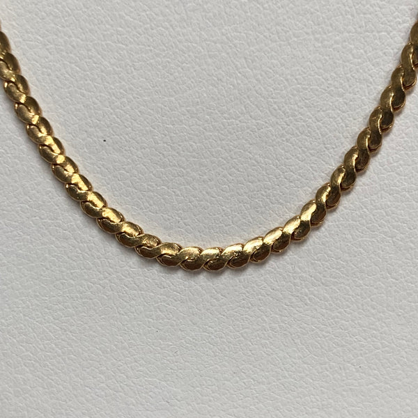 20.25" 18K "S" 12.4 grams Link Chain