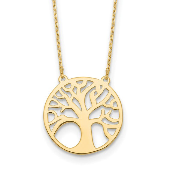 14K Tree Of Life Necklace