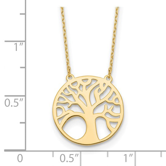 14K Tree Of Life Necklace