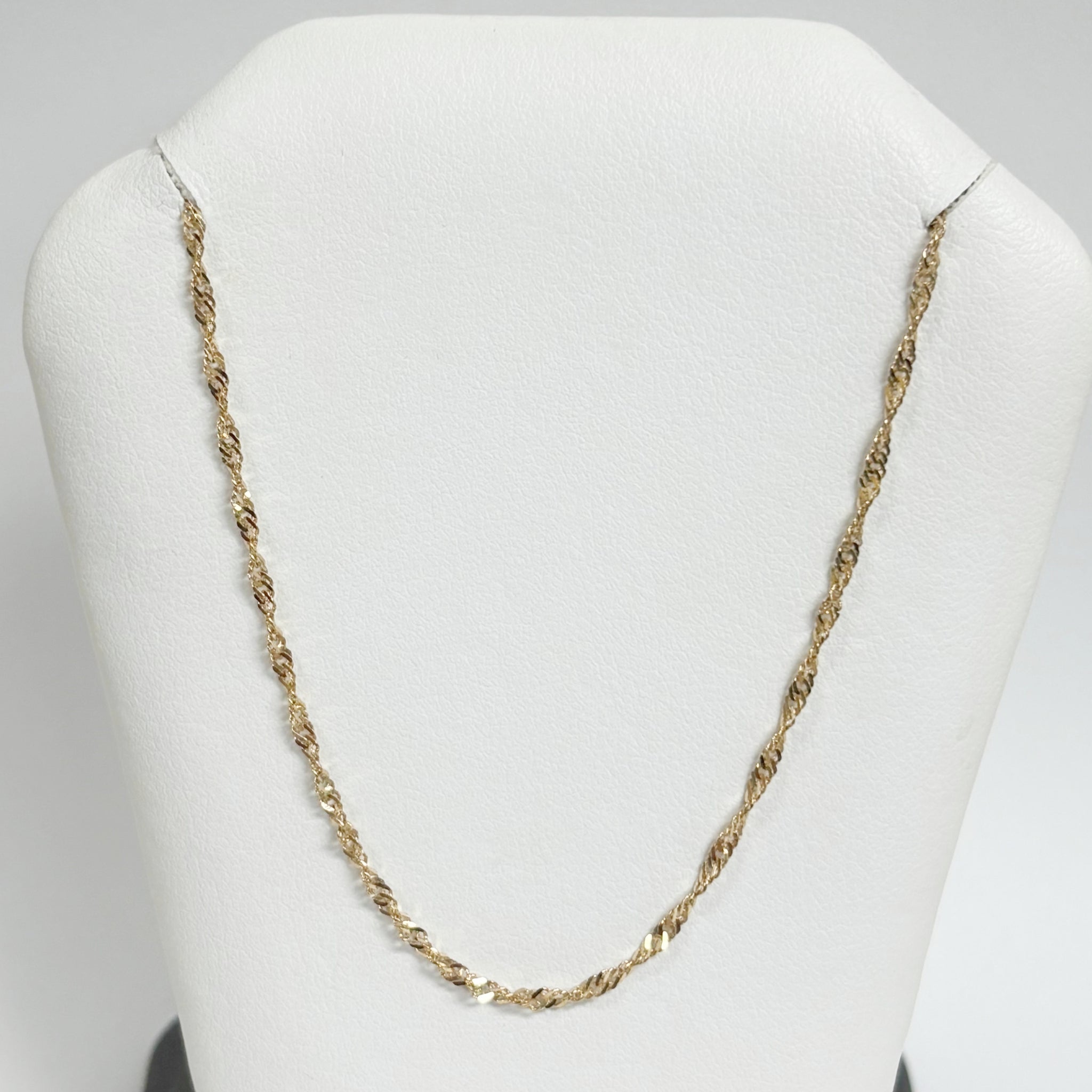 24" 14K Singapore Link Chain