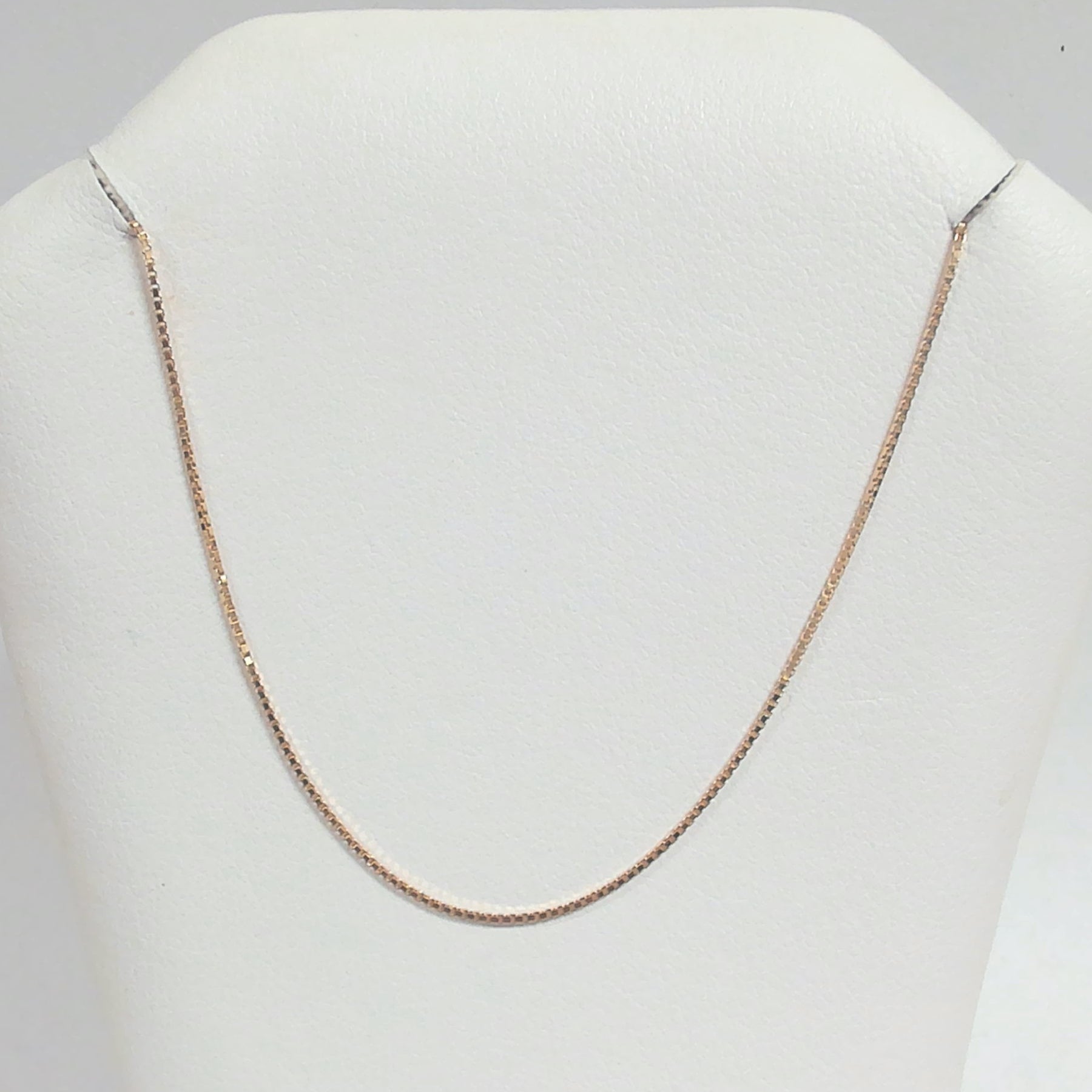 23.5" 18K Box Link Chain