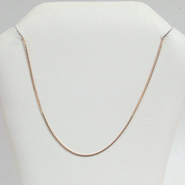 23.5" 18K Box Link Chain