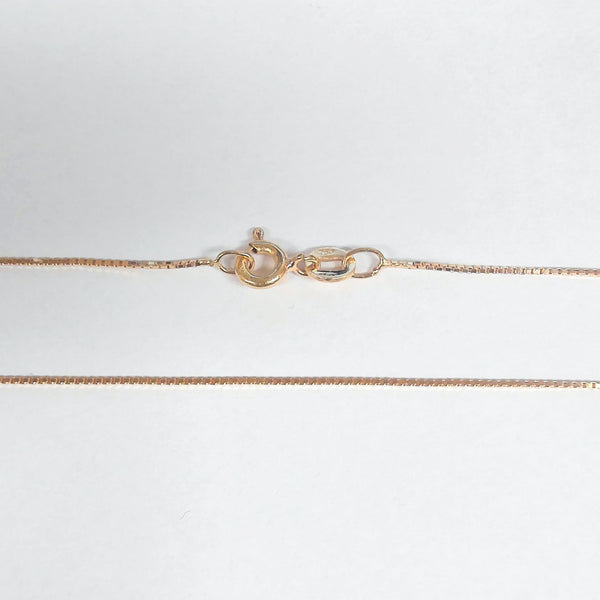 23.5" 18K Box Link Chain