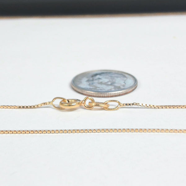 23.5" 18K Box Link Chain