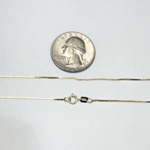 20" 14K Box Link Chain