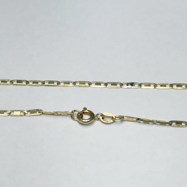 15" 18K Anchor Link Chain