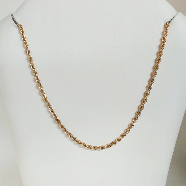 20" 18K Diamond-Cut Rope