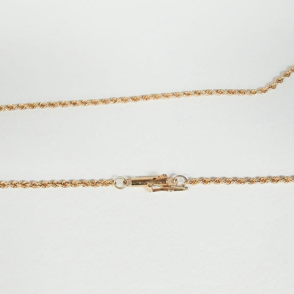 20" 18K Diamond-Cut Rope