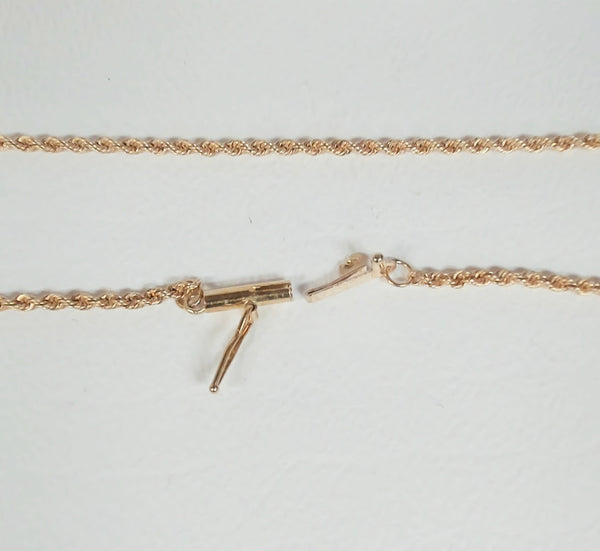 20" 18K Diamond-Cut Rope