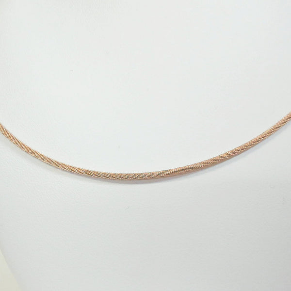 16" 14K Round Wire Necklace
