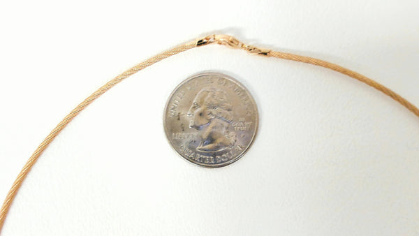 16" 14K Round Wire Necklace