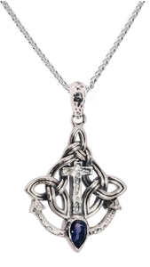 Sterling & Iolite Anchor Rocks & Rivers Necklace