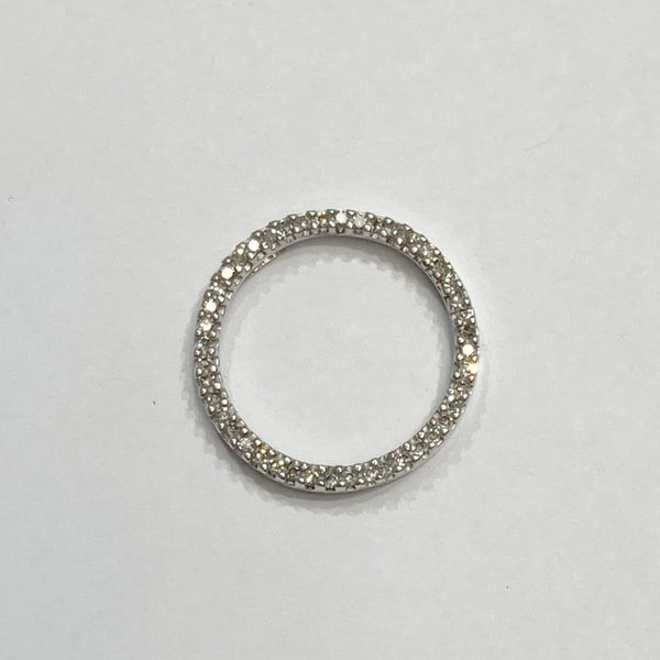 10k Diamond Circle Pendant