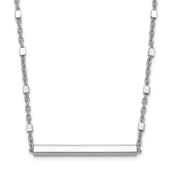 Sterling Silver Bar Fashion Necklace