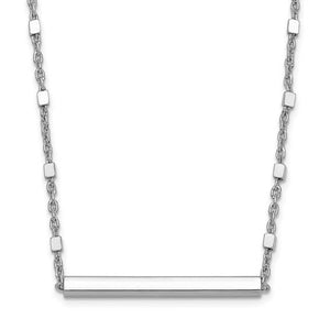 Sterling Silver Bar Fashion Necklace