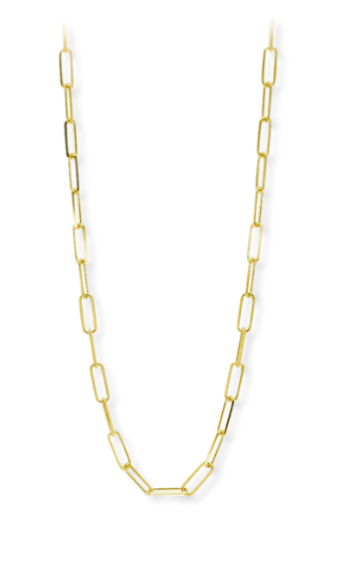 Stellari Gold 20" 4.5mm Paperclip Necklace