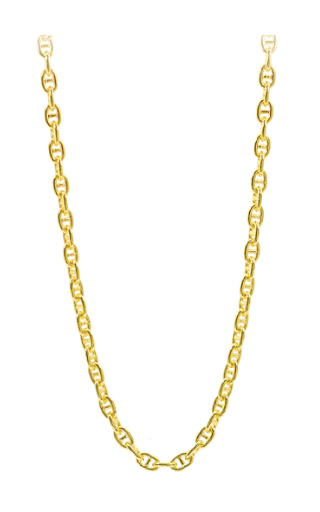 22" Stellari Gold 5mm 3D Anchor Link Chain