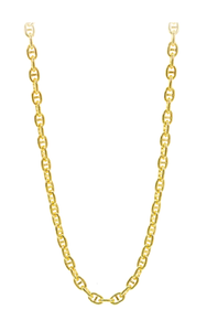 22" Stellari Gold 5mm 3D Anchor Link Chain