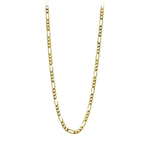 22" Stellari Gold 4.5mm Figaro Chain