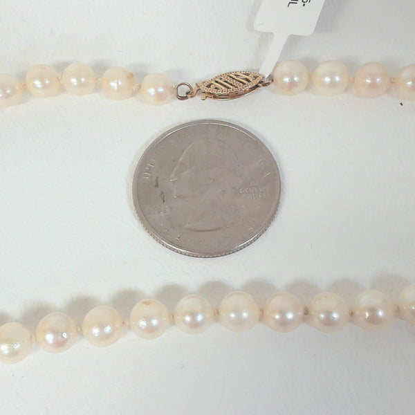31" 5.5-6MM Freshwater Pear Strand Necklace