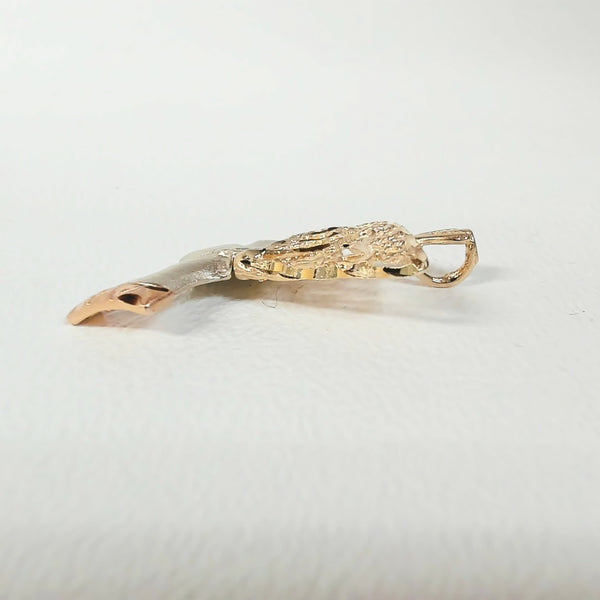 14K Tri-Color Nefertiti Pendant