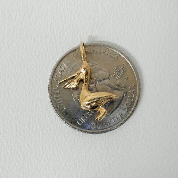 14K Pelican Charm