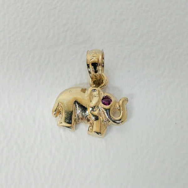 10K Mini Elephant Charm