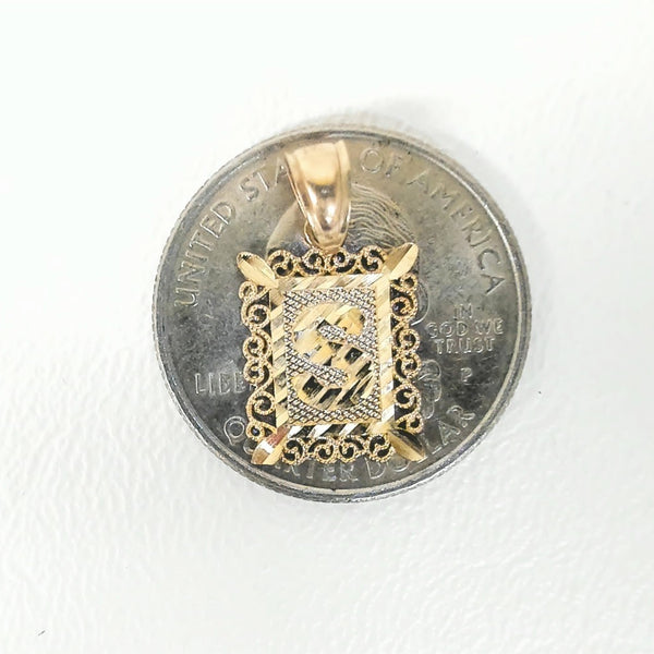 10K "S" Initial Charm