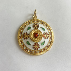 18k Enamel Charm