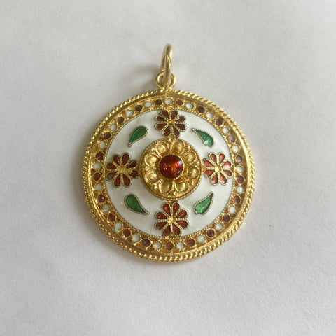 18k Enamel Charm