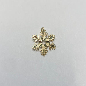 14k Snowflake Charm