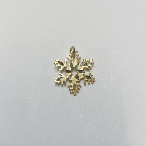 14k Snowflake Charm