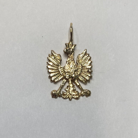 14K Phoenix Firebird Charm