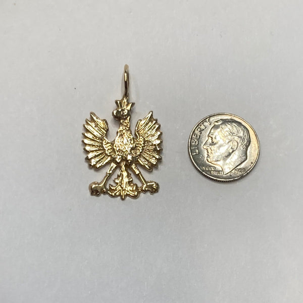 14K Phoenix Firebird Charm