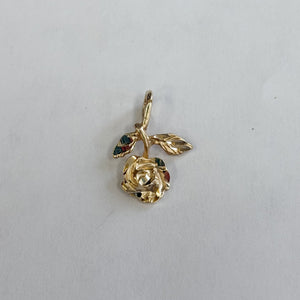 14k Rose Charm