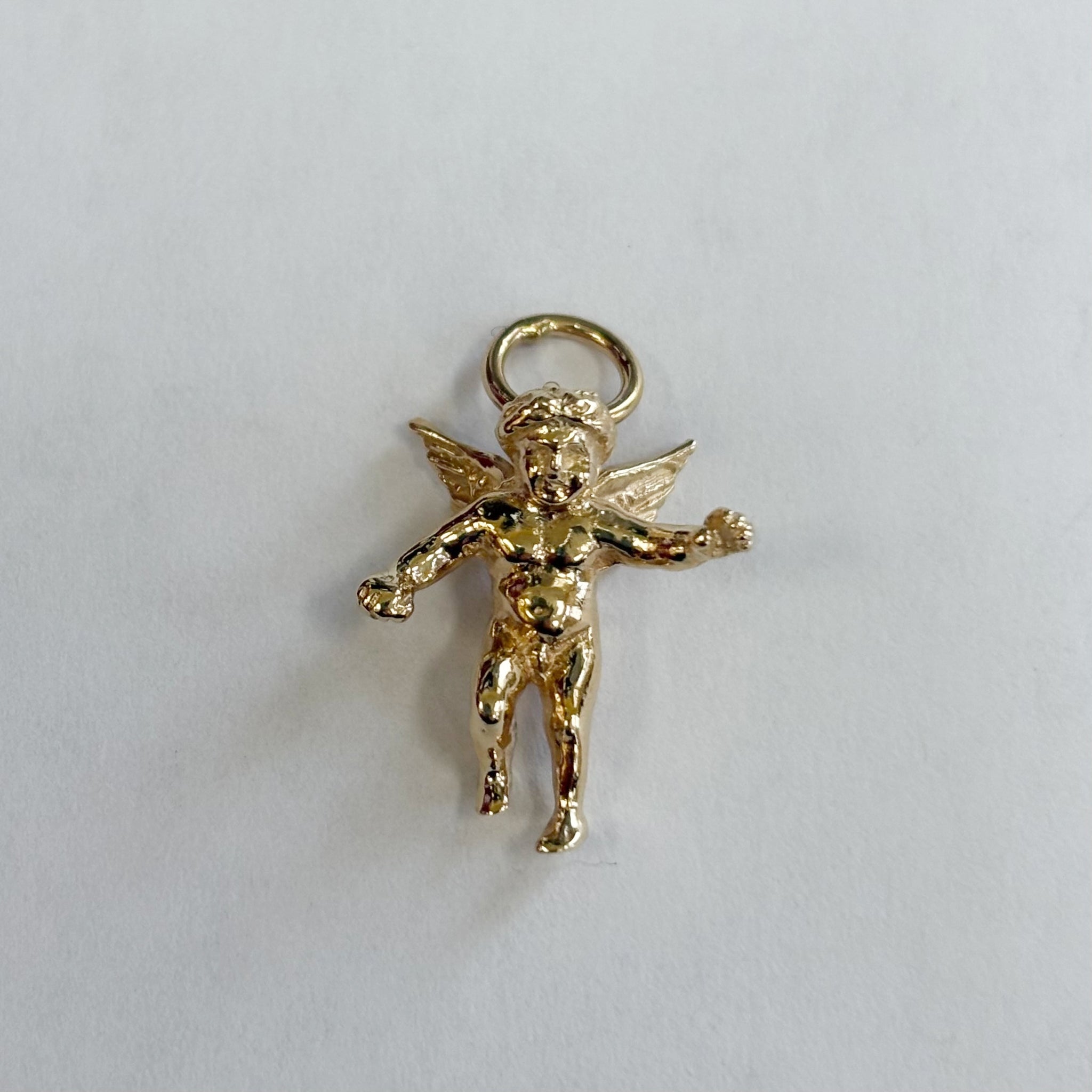 14k 3D Angel Charm