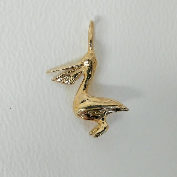 14K Pelican Charm