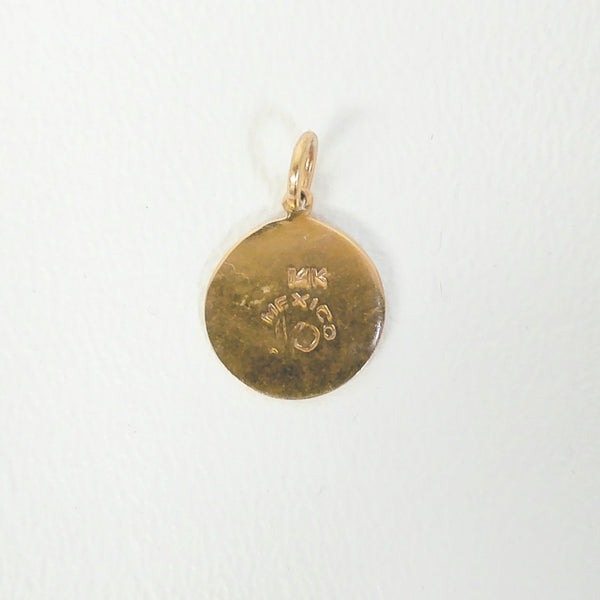 14K Mini Azteca Charm