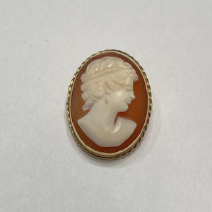 14K Cameo Brooche